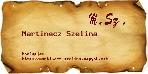 Martinecz Szelina névjegykártya
